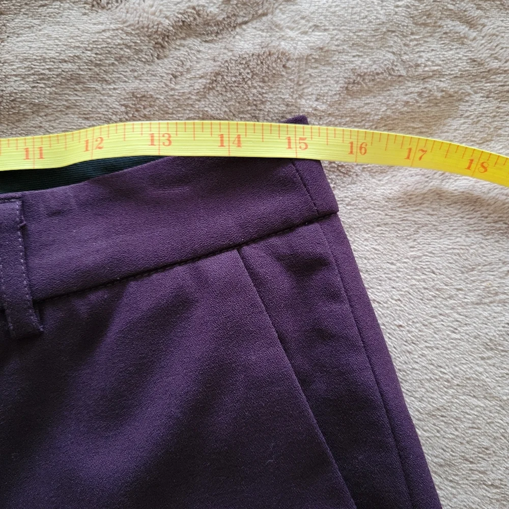 Tahari Purple/Wine Flared Trousers - Picture 3 of 5